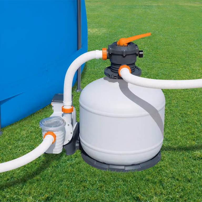 Pompa con Filtro a Sabbia Bestway Flowclear Bianca con Connessione da 38 mm
