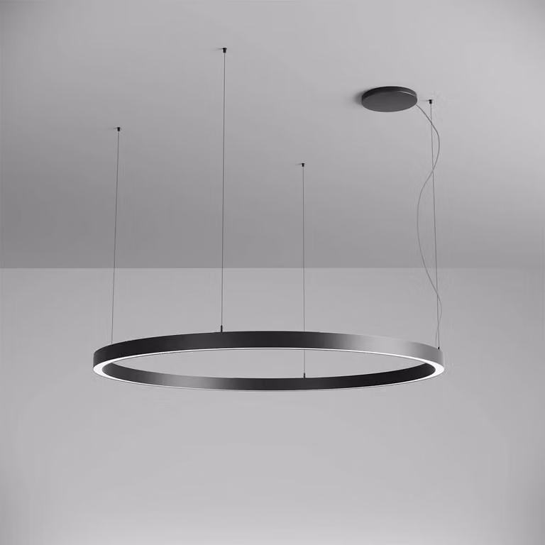 XAMBIT - Apparecchio di illuminazione a soffitto/sospensione, 97W, tecnologia DALI, 220-240V AC, diametro esterno 1540 mm, grado di protezione IP20, angolo di emissione 105°