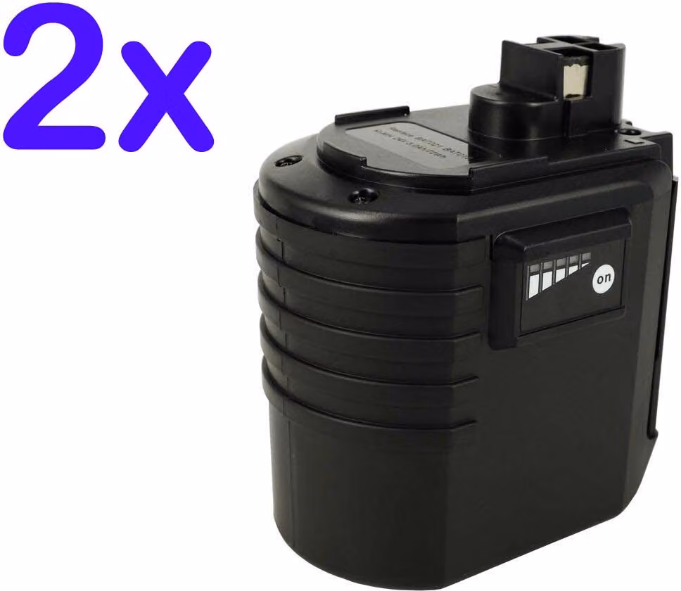 2 batterie PowerSmart 3Ah per BOSCH / BERNER 2607335082 2607335097