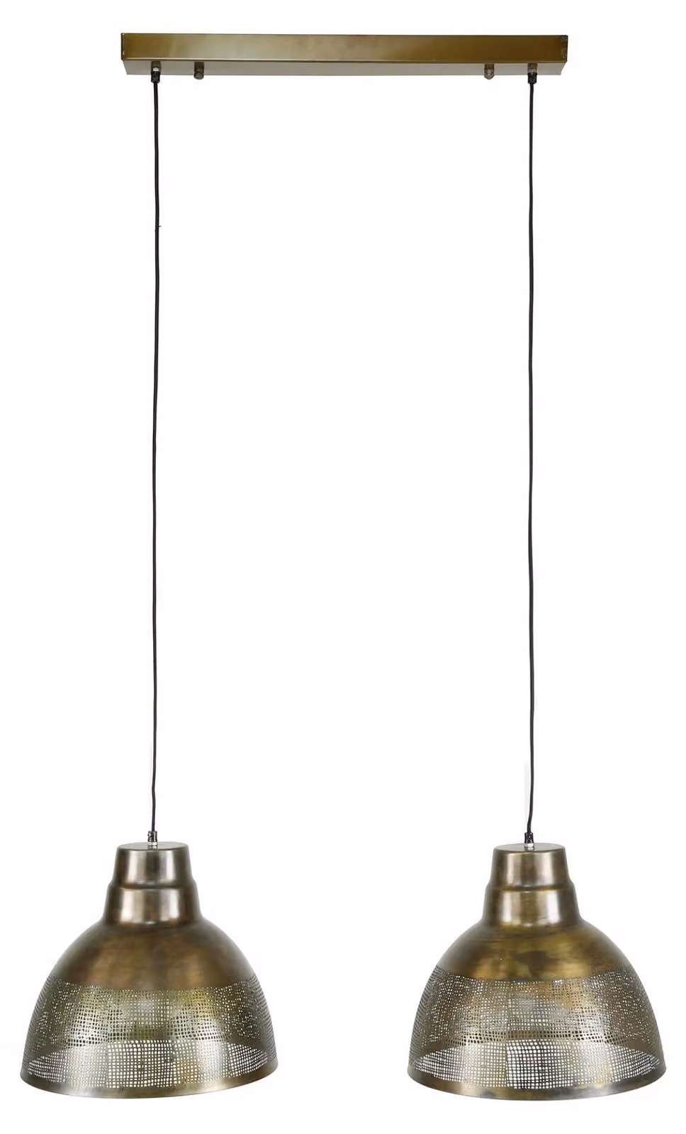 FURNLUX Lampada da soffitto Paralume bronzo 95 cm / Colore principale: oro / Dimensioni: 95 x 150 x 38 cm