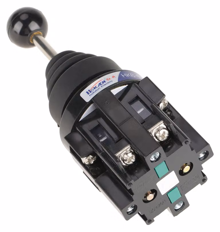 Interruttore joystick a 4 posizioni, modello CS-402, dimensioni 15x5,5 cm
