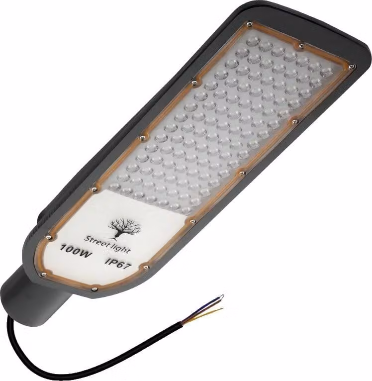 Lampada stradale, alta luminosità, design impermeabile, 100W