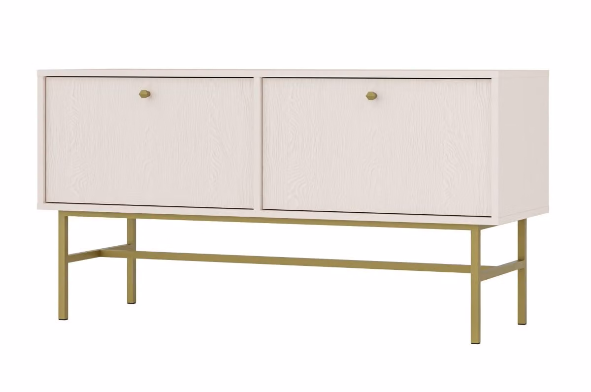 Porta TV IROS 3 - beige / oro