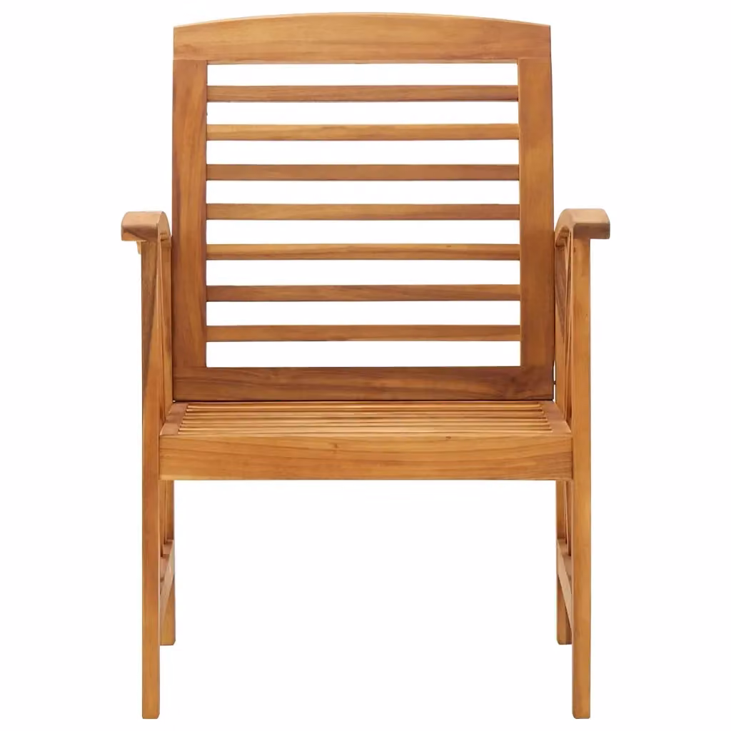 Set di 2 sedie da giardino vidaXL in legno di acacia oliato marrone con braccioli – 2