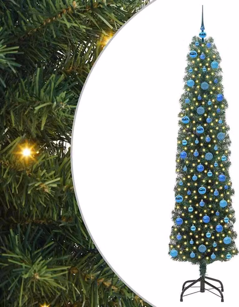 Albero di Natale artificiale con 300 LED Verde 240 cm