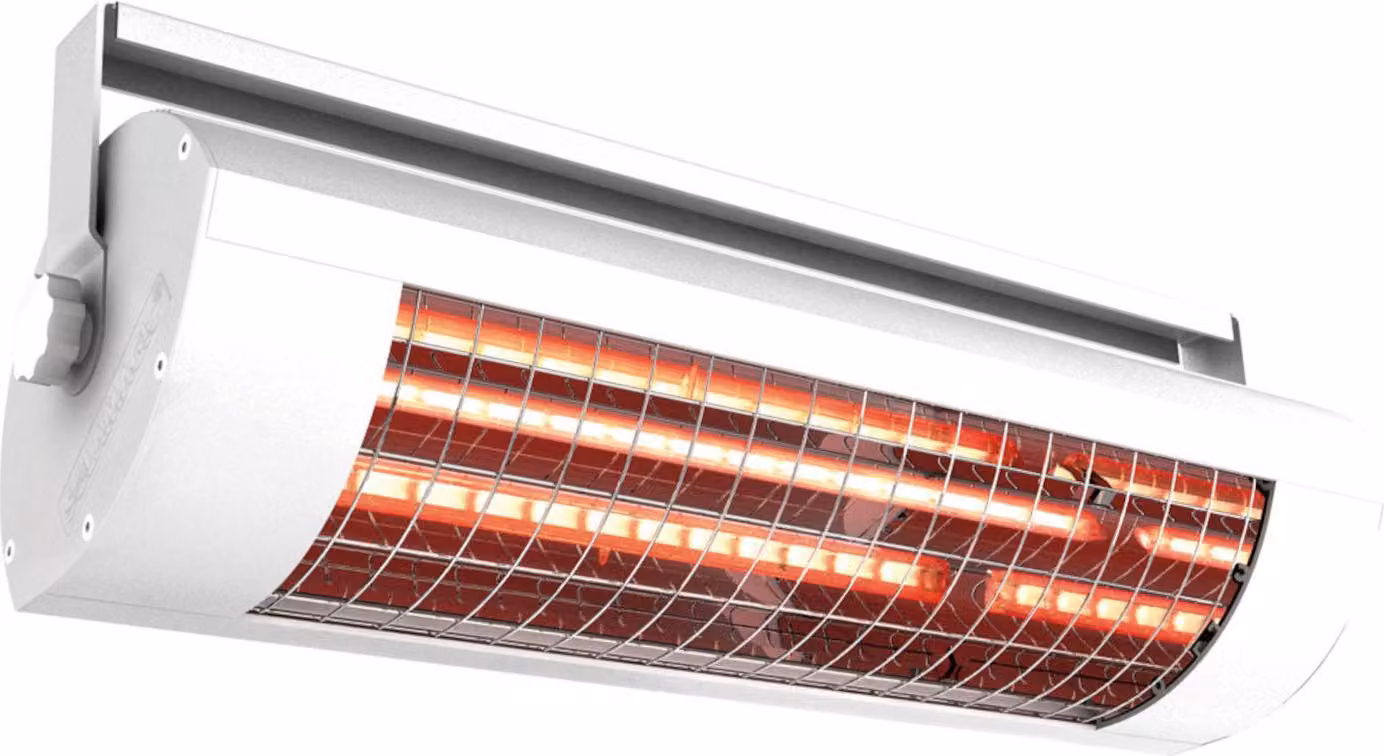 Riscaldatore radiante a infrarossi Solamagic 1400 Watt Eco+ Con interruttore a strappo (bianco)
