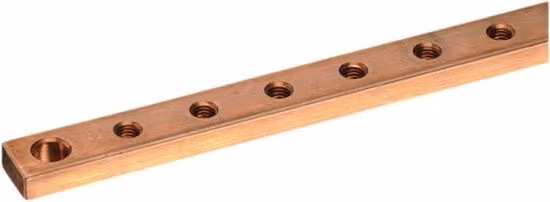 Set di 4 barre di alimentazione nVent TCB20X10-1M ERI 20x10 colore bronzo, lunghezza 1 metro