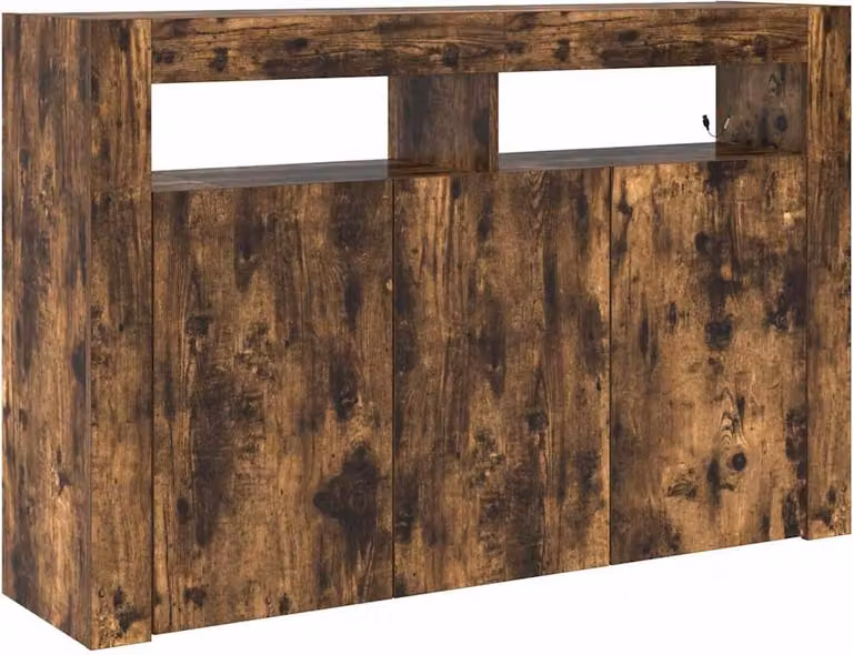 Credenza Rovere fumé 116 x 30 x 75 cm Legno multistrato