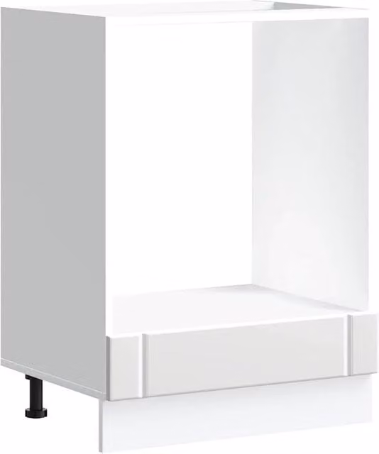 Mobile forno da cucina Lucca dal design classico 60 x 46 x 81,5 cm con ampio spazio contenitivo realizzato in legno composito bianco 02_0050112