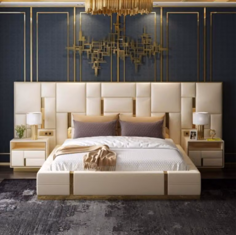 Luxus Schlafzimmer Bett Polster Design Luxus Doppel Hotel Betten