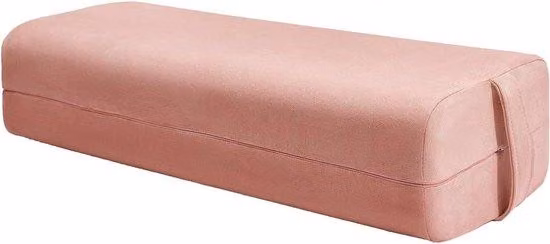 Cuscino da yoga per aumentare la resistenza - comodo cuscino per la meditazione realizzato con materiali di diversa densità, con fodera in ecopelle lavabile in lavatrice e maniglia per lo yoga
