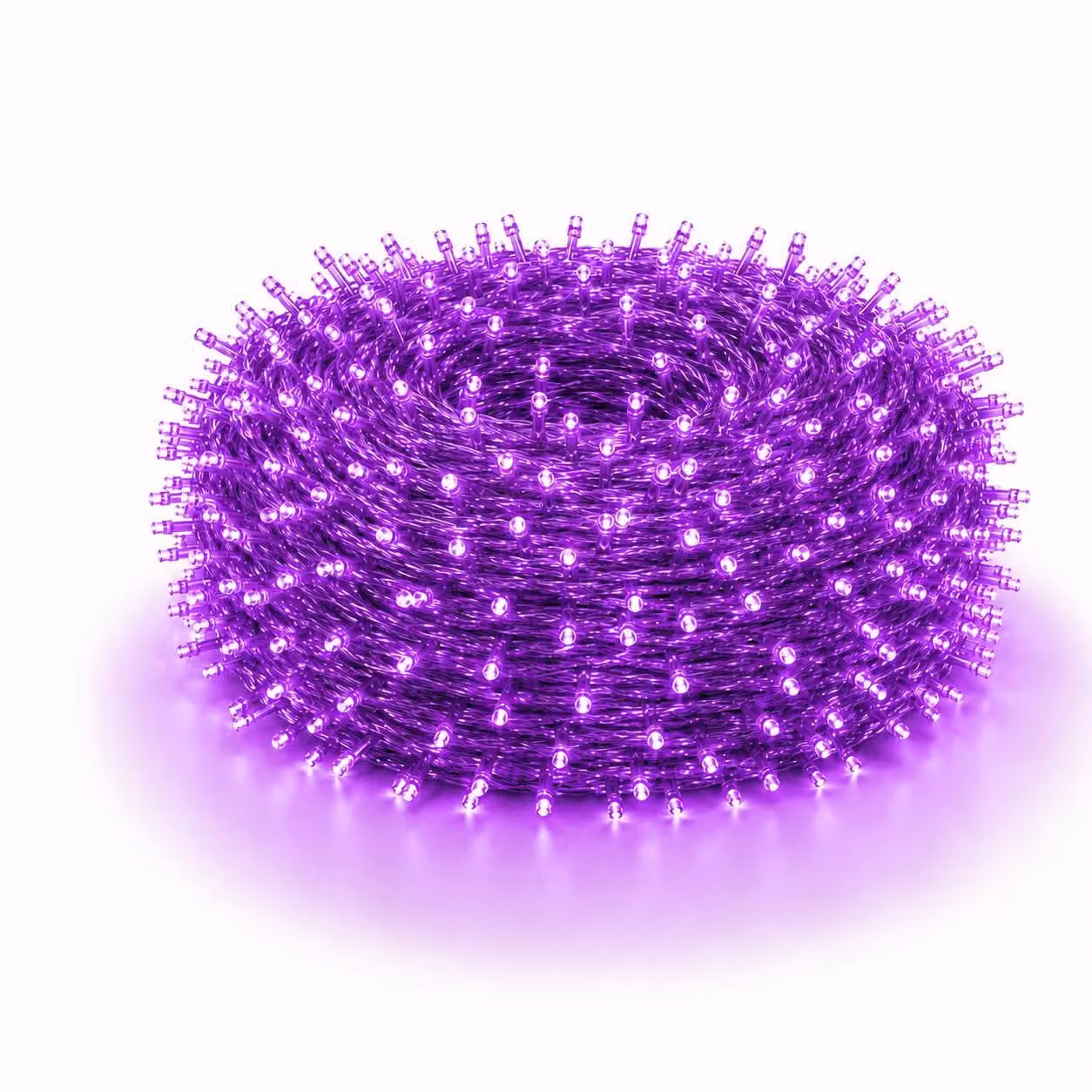 30M 300LEDs 8 Modes Fairy Lights Power LED Christmas Fairy Lights Cavo trasparente Camera Decorazione Luce Festa Giardino Albero di Natale Illuminazione, Viola