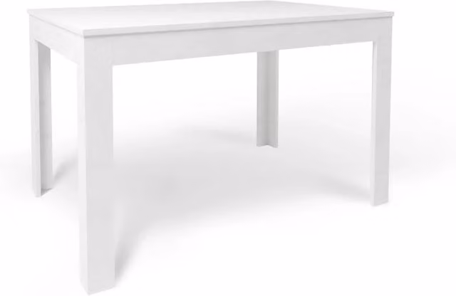 Tavolo Allungabile 120/170x80x75 cm Ossido Bianco e Ossido Bianco