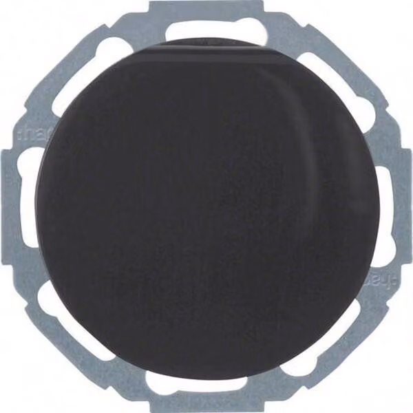 Presa Hager SCHUKO WLS1211BG con coperchio ribaltabile e base rialzata R.Classic nera