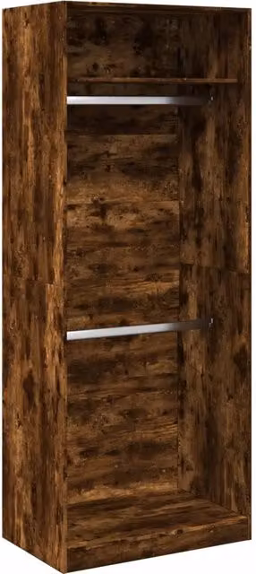 Armadio Rovere Fumo 80x50x200 cm in Legno Multistrato CFW5505036