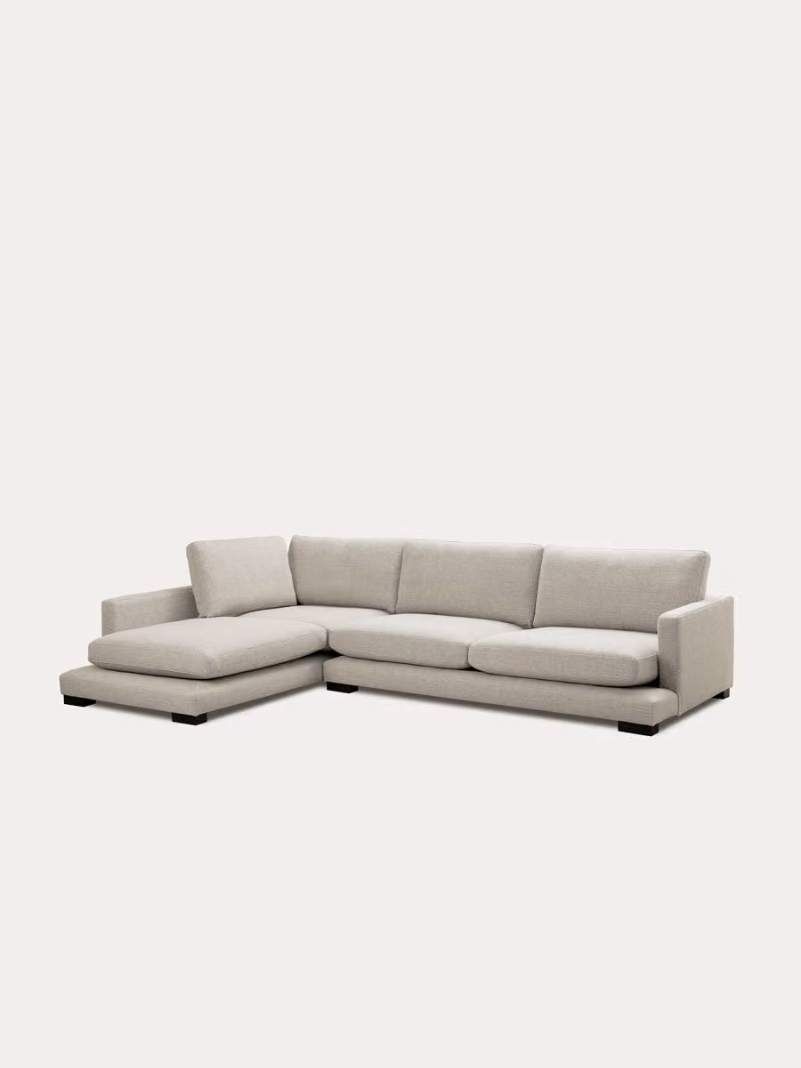 Divano chaise longue Crate beige a forma di L con lato sinistro Kenay Home – 2