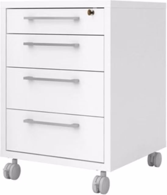 Kit Cassettiera 4 Cassetti Prima Tvilum Aps Bianco L/P/H: 48 x 49 x 68 cm