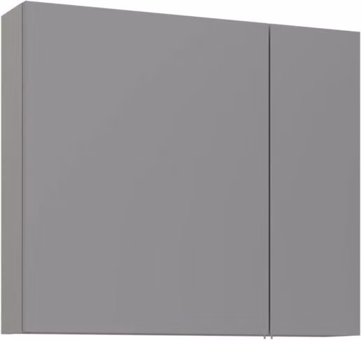 Mobile da bagno con specchio "Bari 80" - 75 x 16 x 66 cm - Cashmere opaco