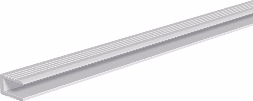 Profilo per pavimenti in alluminio e vetro 2 m - Canalina per cavi per apparecchi di illuminazione APWB GB 200