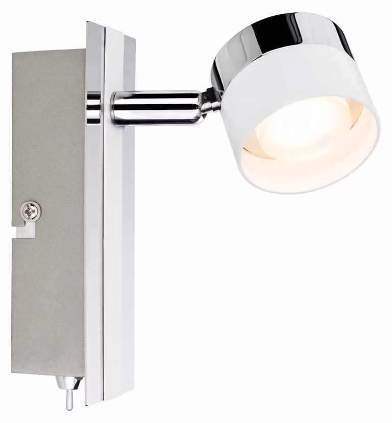 Paulmann, faretto a binario, 1x3W, bianco, cromato, 230V, metallo