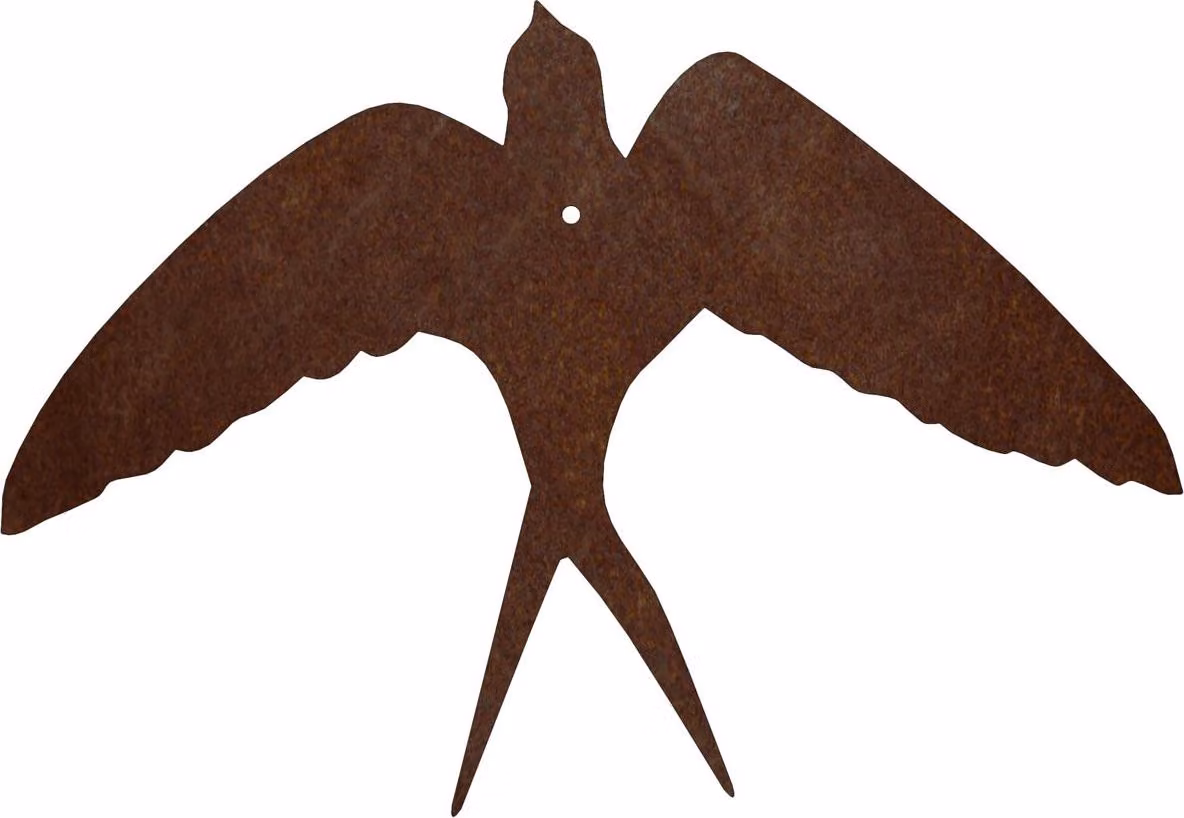 CORGARDEN Decorazione da giardino Rondine in volo 30 x 22 cm, corten CORGARDEN 1050