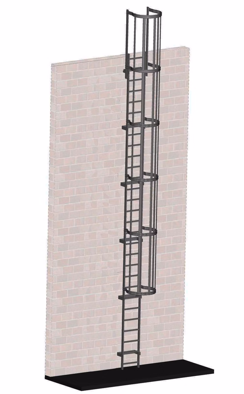 Scala a pioli in acciaio zincato 8,50 m 58385