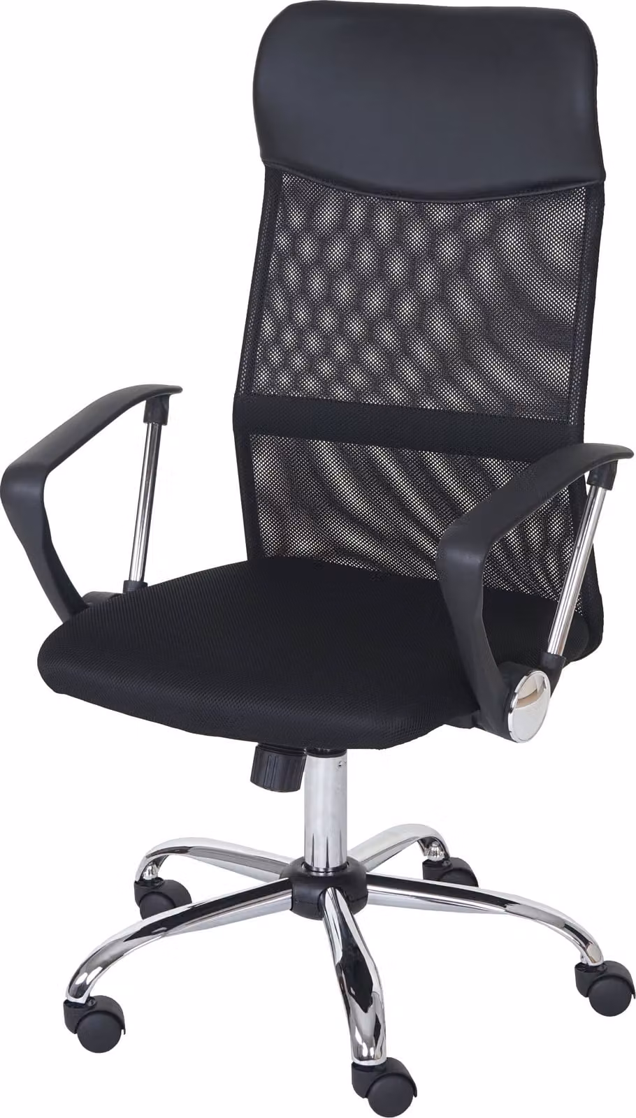 Sedia da ufficio Oslo, sedia girevole da scrivania, tessuto in ecopelle nero