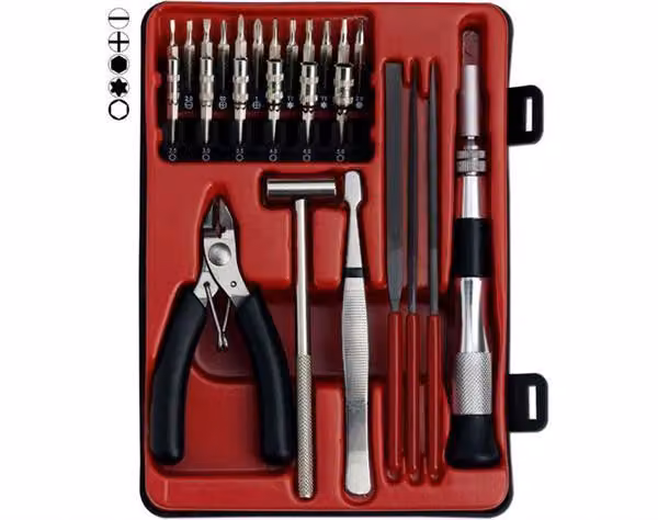 Set di utensili di precisione, 25 pezzi.