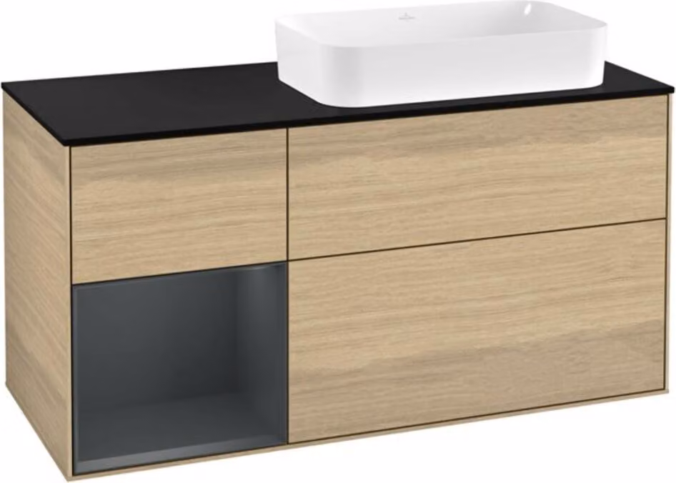Mobiletto V&B Finion 120 cm, Pl b m, Rg l md bl. m Lac, Oa ven