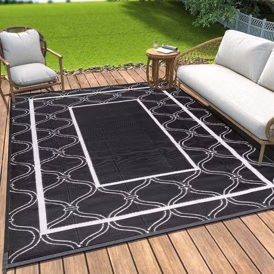 Telo da esterno resistente alle intemperie - resistente ai raggi UV - 150 x 240 cm - nero