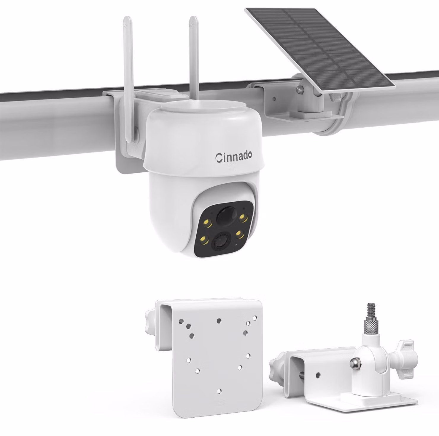 Supporto per telecamera di sicurezza - Modello base - 8x7,5x6,5 cm - Bianco - Accessorio per telecamera di sicurezza