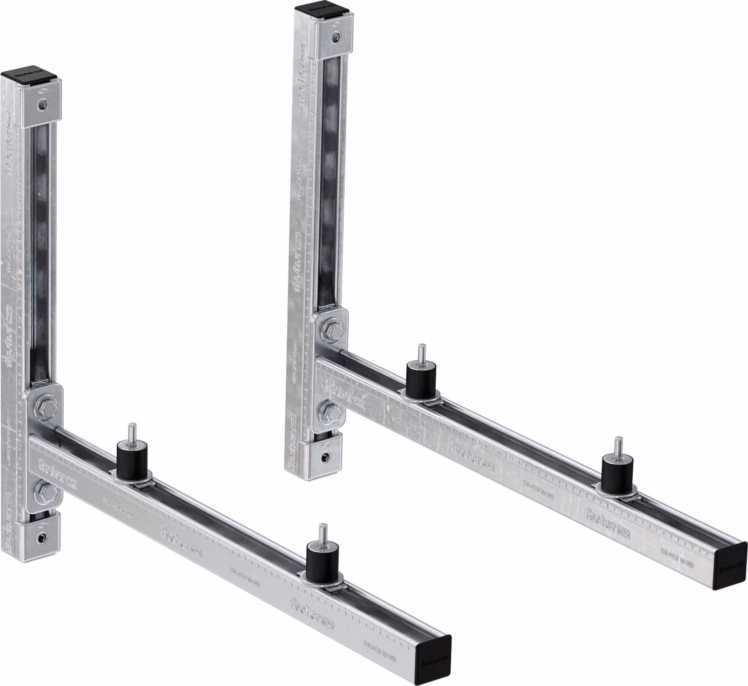 set di staffe fischer con protezione antirumore KSU S - 500