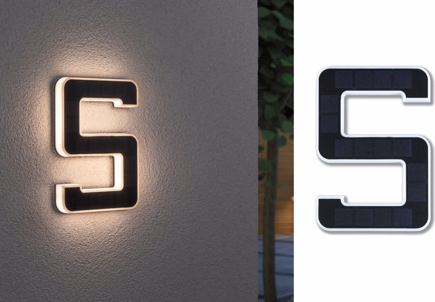 Paulmann numero civico solare a LED numero 5