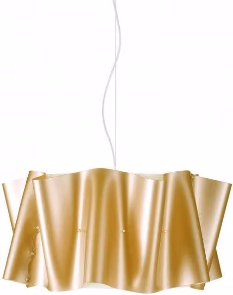 Lampada a sospensione New Gold IPERBRIKO in metallo cromato e oro, L: 50 cm, H: 27 cm – 1