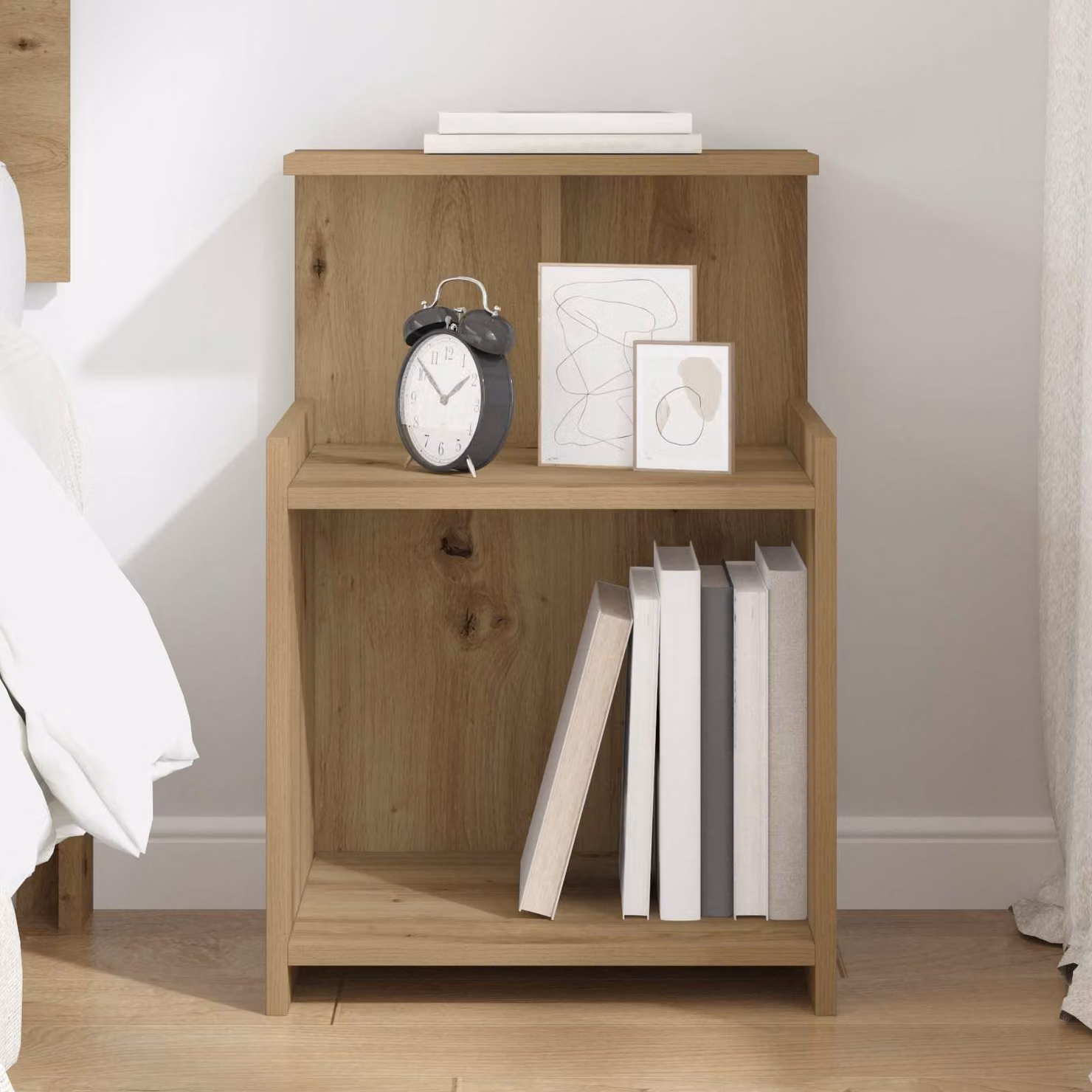 Armadio da notte moderno vidaXL in legno color marrone L 40 cm, P 35 cm, H 60 cm