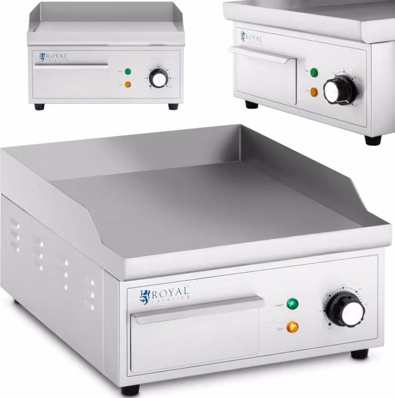 Expondo Royal Catering Piastra elettrica - 350 x 380 mm - - liscia - 2000 W