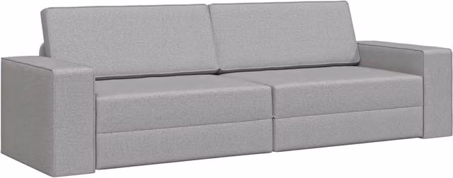 Divano letto | Sof¨¤ letto | Letto singolo Grigio Nuvola 245 x 78 x 77 cm Tessuto