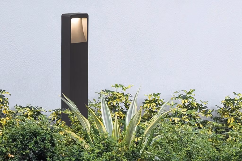 Bollard da esterno BRAD Rossini Group in alluminio nero con LED 7W 3000K IP65, Altezza: 65 cm – 2
