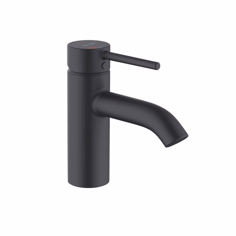 KLUDI BOZZ Mitigeur monocommandé pour lavabo, hauteur de bec 75mm, sans garniture d'écoulement, EcoPlus, 383893976, 383893976