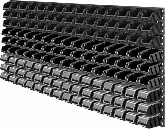 Parete attrezzata KADAX per officina 174x78 + 135 box per garage/officina