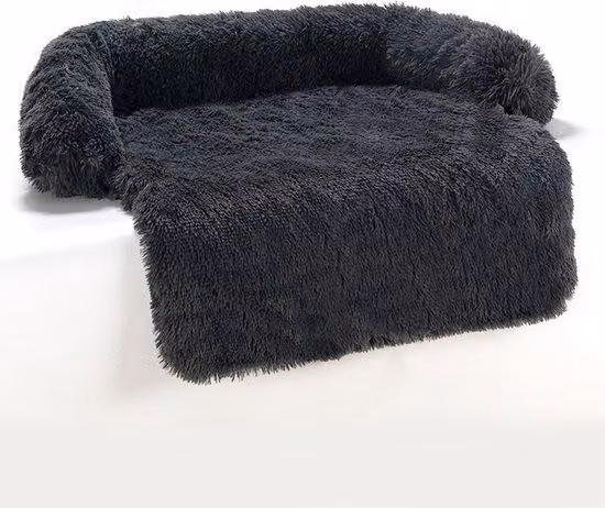 Tappetino invernale per cani, cuccia portatile, coperta calda, cuccia per cani, cuccia, tappetino per cani, lavabile, 105×95×15 cm, nero