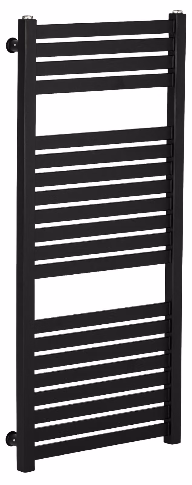 Radiatore da bagno Vincenzo - attacco laterale - 300W - nero opaco - 970x450 mm