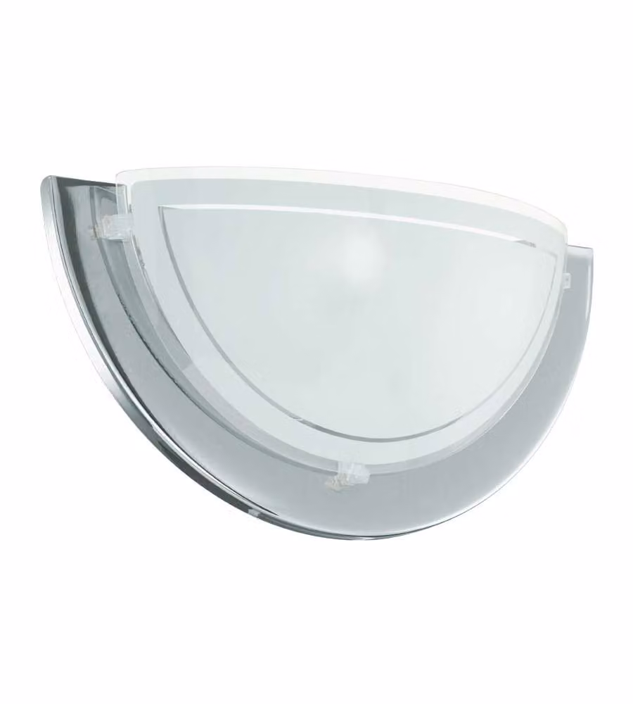Eglo Applique Planet 1 - Cromo e Bianco - 29x14.5 cm