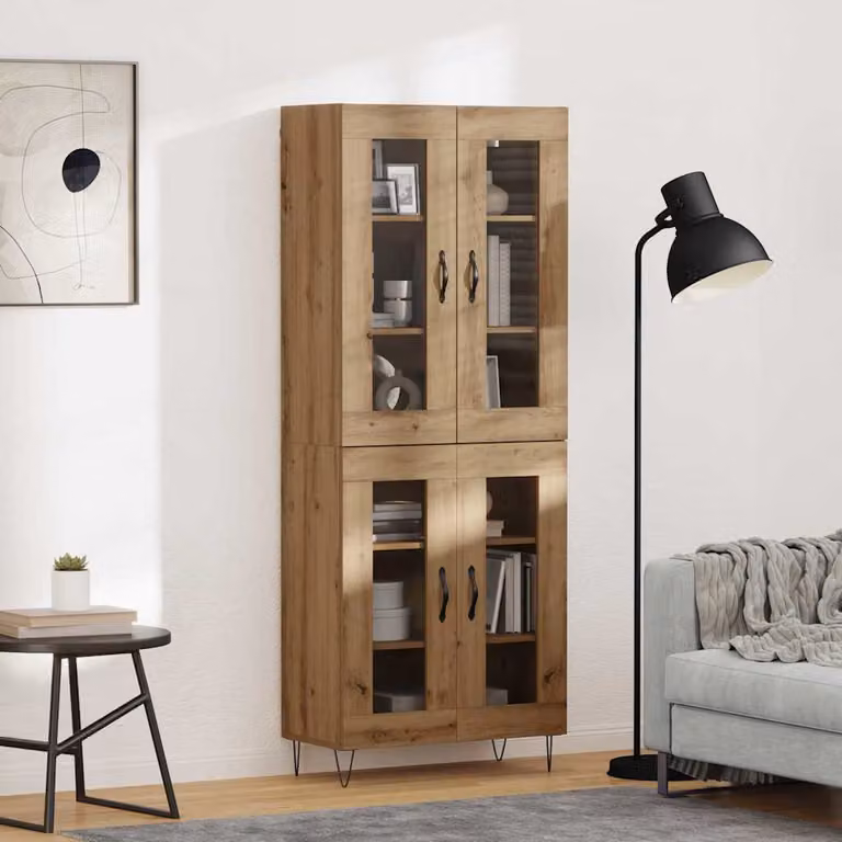 vidaXL Credenza Rovere artigianale 69,5 x 34 x 90 cm