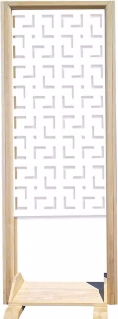 Separè Paravento Modulabile LABYRINTH M Signorbit in Legno e PVC Bianco L: 70 cm, H: 190 cm, P: 50 cm