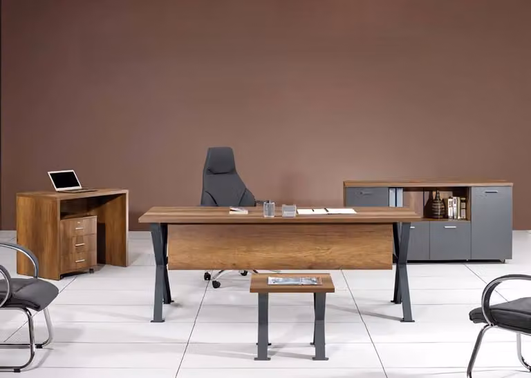 Arbeitszimmer Set Büro Möbel Einrichtung Schreibtisch Sideboard Couchtisch 5tlg.