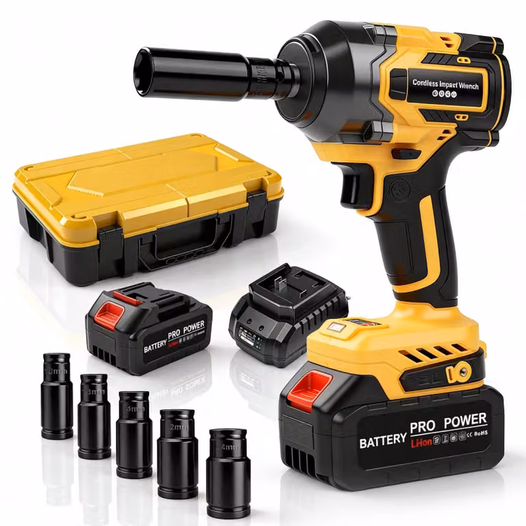 Avvitatore a percussione a batteria - Coppia elevata di 650 Nm - Batteria da 1500 mAh - Avvitatore a percussione elettrico