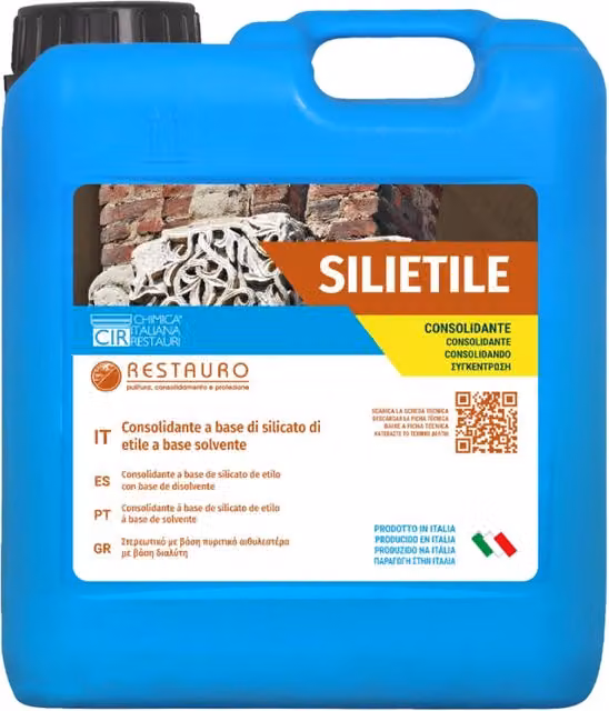Consolidante per restauro Silietile Cir a base di silicato di etile solvente, 5 l, Blu