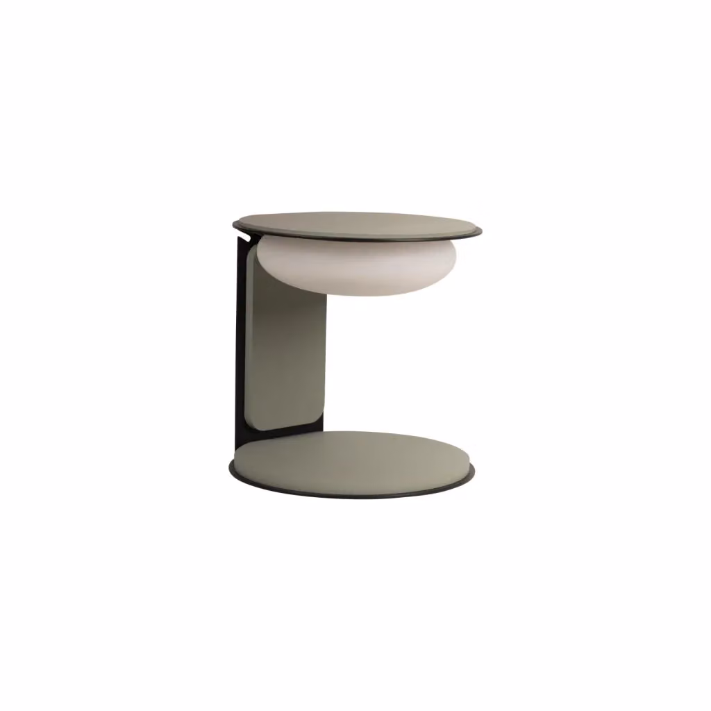 Lampada da tavolo LED ALINDA Lucide verde con design geometrico in vetro e metallo – 2