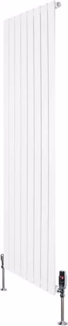 Radiatore Verticale 1600 x 560 mm con Valvole TRV Bianco